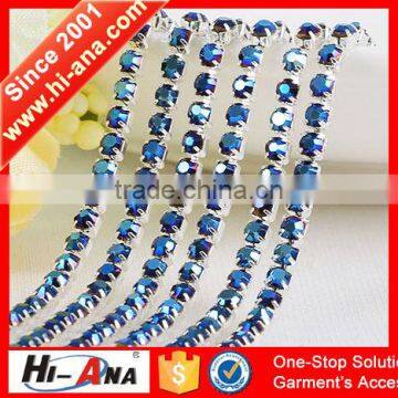 Hi-ana Rhinestone1 Trade Assurance Good Price Crystal Rhinestone Chain Trim photo-4