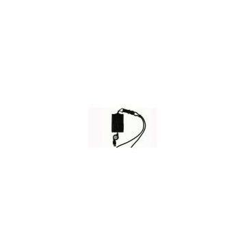 USB Smart/ATM/IC/CAC/ID Card Badge Holder &  Reader with Retractable USB Cable (ZW-12026-7-Black)