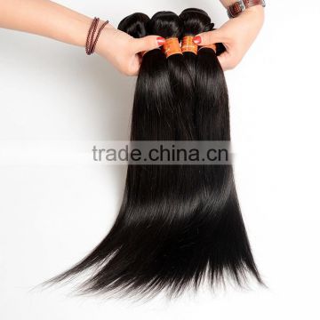 3 Pcs For A Full Head Brazilian Human Hair Weave Natural Black Brazilian Kinky Straight Hair Weave