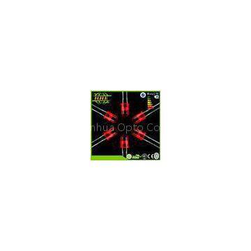 Through Hole LED 5mm LED Diode 625-630nm Red Color With 30 Degree