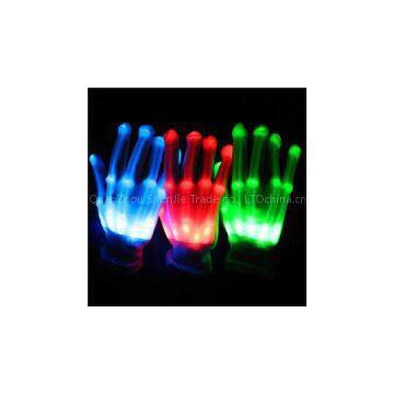 Direct Deal LED Gloves Christmas Gift LED Party Gloves Light Up Skeleton Hand Gloves