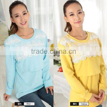 Short Sleeve Comfortable Office Wear Maternity Tops photo-6
