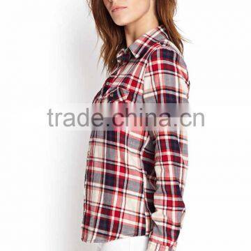 High Quality Customized Logo Printed Women Casual Shirt Loose photo-3