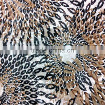 super acrylic&polyester velvet print fabric