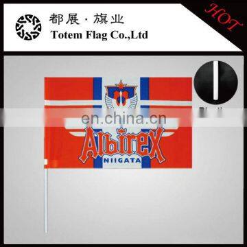 Printing Hand Flag With Plastic Flag Sticks