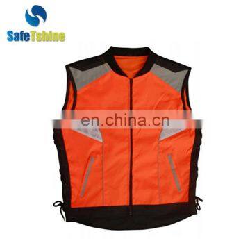 Hot selling safety high visibility custom motorcycle hunting vest