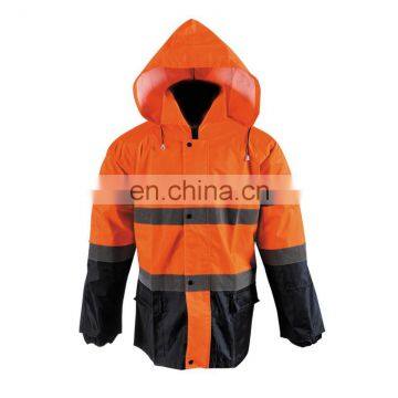 Hi-vis rain jacket