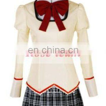 Sunshine-Puella Magi Madoka Magica Girl School Uniform Anime Cosplay Costume photo-2