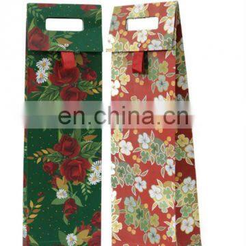 New design patch handle paper wine packaging bag