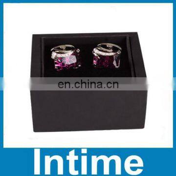 hand made fashion rectangular in stock wholesale cufflink box