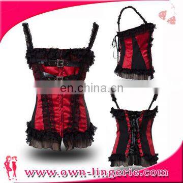 In Stock Item Wholesale Women Sex Tight Lacing Corset neck halter corset