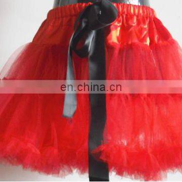 2017 new party club wear red tutu skirt tulle multi colors petticoat