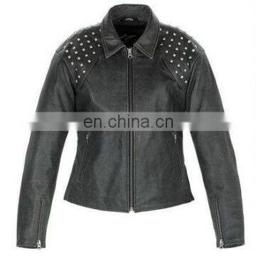 Leather Ladies Jacket,Ladies Fashion Biker Leather Jackets