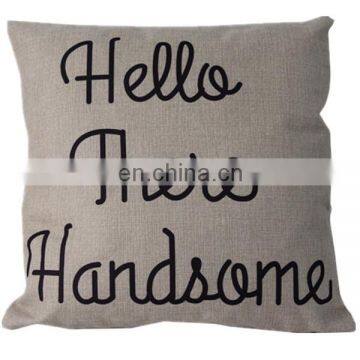 Fashion new design handmade cushion cover50x50 wholesale linen sofa decorative machine embroidery designs cushion cover