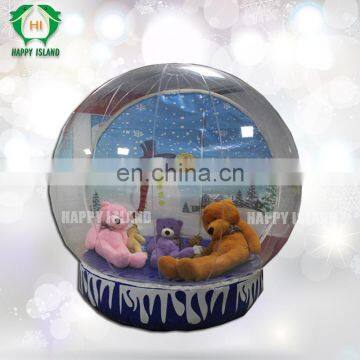 advertising inflatable globe with frozen cartoon,wedding snow globe, christmas inflatable snow globe tent