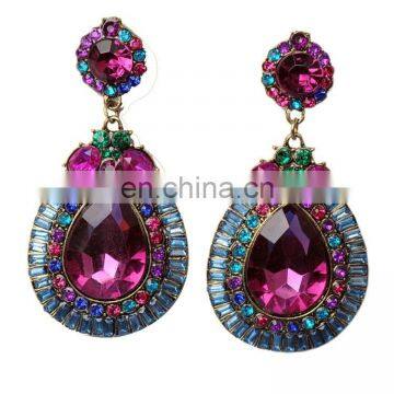 2015 latest earring for women, Exclusive gemstone earring, Garnet gemstone silver earring jewelry manufacturer