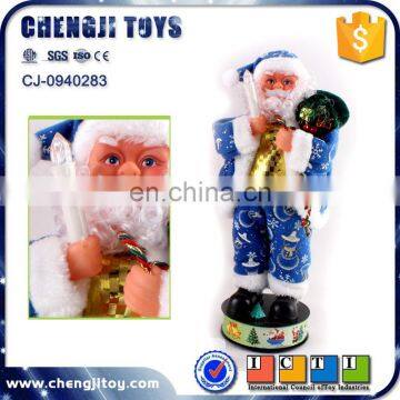 China wholesale battery operated musical toy christmas santa claus