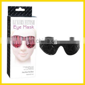 Black Luxury Fetish Eye Mask Men Sex Toy