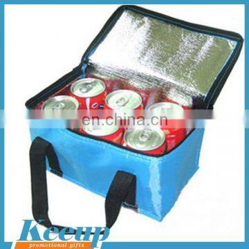 Promotional custom ice 6 can aluminium foil cooler bag