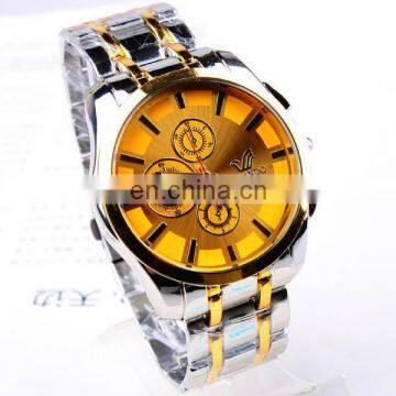 Cheap Fashion Black Alloy quartz watch with diamond in high quality