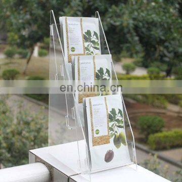 new products 2016 acrylic book display shelf Magezine Holder