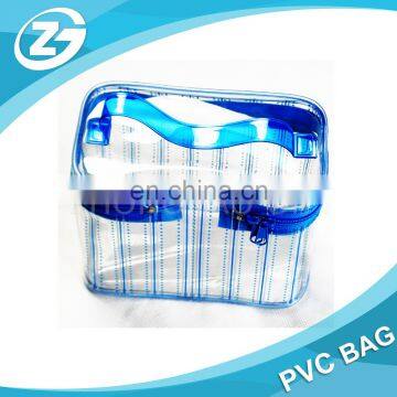 Transparent Waterproof Colorful Stand up Washroom Storage PVC Cosmetic Case