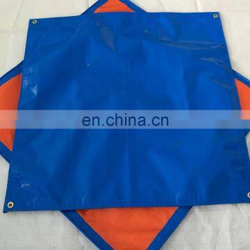 blue/orange covering PE tarpaulin, truck cover plastic canvas tarpaulin, waterproof protective poly tarp