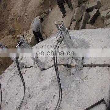 Quarry stone block cutting machine used hydraulic stone splitter rock splitter for road construction