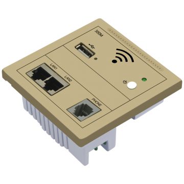 KY928 300Mbps in Wall AP WiFi Access Point Wireless Socket for Hotel Wi-Fi Project Support AC Management & RJ45 new