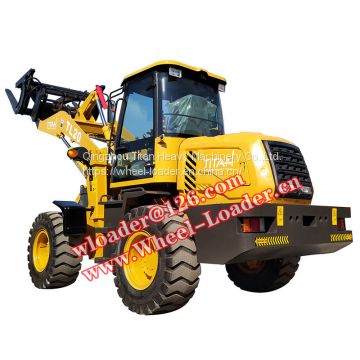 China manufacturer supply portable tractor front wheel loader with low price