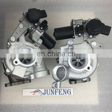 Twin turbos RHV4 Turbo for Land Cruiser Vehicle D-40 V8 200 Series 1VD-FTV VDJ79 Engine VB37 17208-51011 VB36 17201-51021