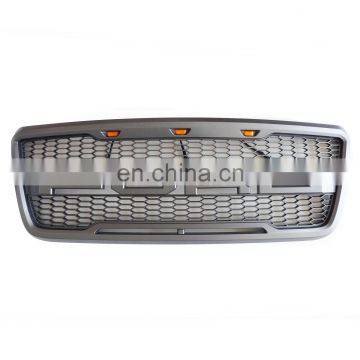 Front Upper Hood Grill Grille for FORD F-150 2009_14 Matte Grey F/R Style