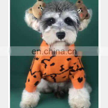 Spring Autumn Printed Dog Clothes Pullover Sweater Teddy Dog Schnauzer Pomeranian Corgi Pet Clothes photo-3