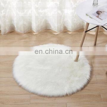 Wholesale Australian Different Shape Free Style Fur Carpet White Faux Fur Sheepskin Rugs photo-5