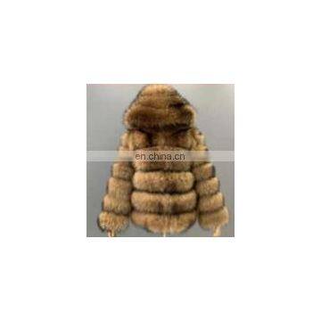 New Arrival Winter Fashion Wholesale Elegant Thick Warm Outwear Fox Fur Casual Crop Coat Jacket For Women photo-5
