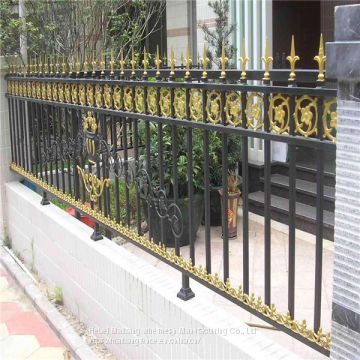 High Quality  Black Cheap Wrought Iron Fence Panels for Sale