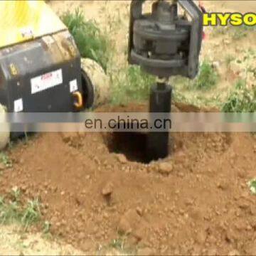 Skid steer earth auger drilling machine