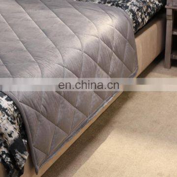 Amazon Hot Selling High Quality Diamond Pattern Rhombic Grid Minky Weighted Blanket Adjustable Weighted Blanket photo-7