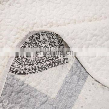 Reversible Quilt Set King Size Soft Microfiber Lightweight Coverlet Bedspread Comforter Set Bed Cover Quilt photo-7