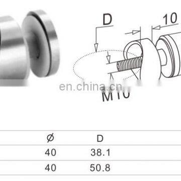 China Supplier Stainless Steel Round Glass Clamp Balustrade Railing Tube Post Clip With Screws photo-2