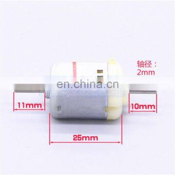 130 мотор с двойным валом и угольными щетками 3В 6В 12В photo-3