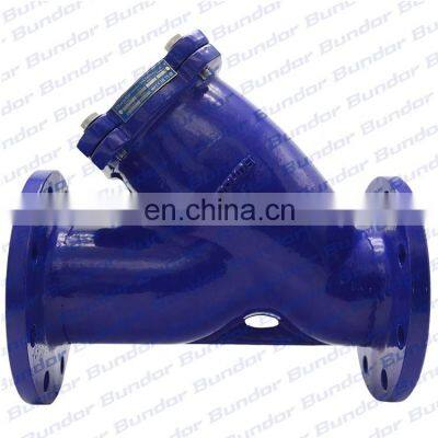 Bundor DIN Ductile Iron y Strainer Prices PN16 Flanged End Water Y Strainer photo-3
