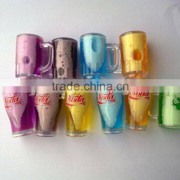 Mini Colorful Liquid Sand Timer Keychain, Custom Fridge Magnet photo-3