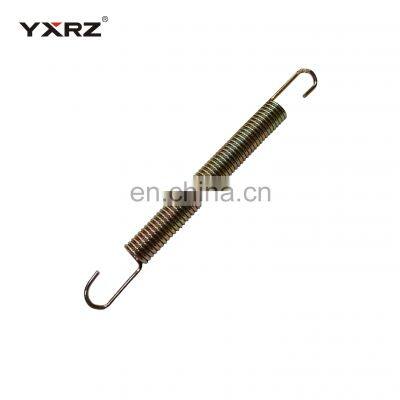 High Quality Stainless Steel Gold Finish Brake Return Spring Extension Spring With Long Hook Clamp for TVS Motorcycle