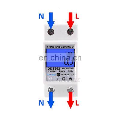 Din Rail Digital energy power meter Display Wattmeter Power  Electric Energy Meter electrical meter digital AC 230V 50Hz