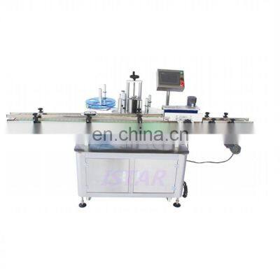 high speed 120ml automatic Adhesive Labeling Equipment  round bottle labeling machine