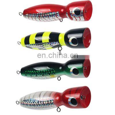 Saltwater Popper 175mm 120g top water Wooden Popper Fishing Lure Blanks