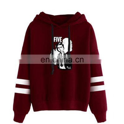 Wholesale Umbrella College Fashion Bagless Horizontal Bar Hoodie Men's Women's Leisure Sports Jogging Clothes Sweater photo-2