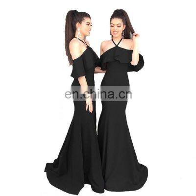 Wedding Womens Off Prom Dress Long Mermaid Bridesmaid Evening Dress Slit