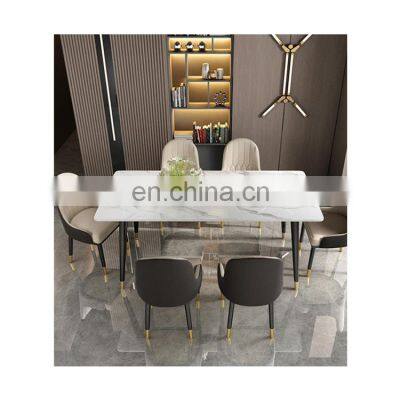 Australia Light Luxury Modern Marble Dining Room Furniture Dining Tables Dinning Table Sets